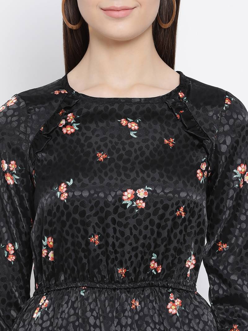 Floral Delta Nuru Women Dress