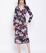 Floral Show-Stopper Midi Women Dress