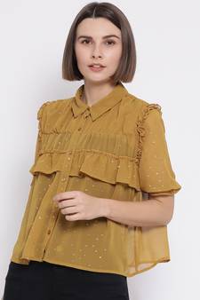 Mustard Dramatic Women Shirt