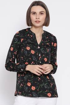 Garden Rose Din Women Top