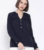 Polka Block Retro Women Top