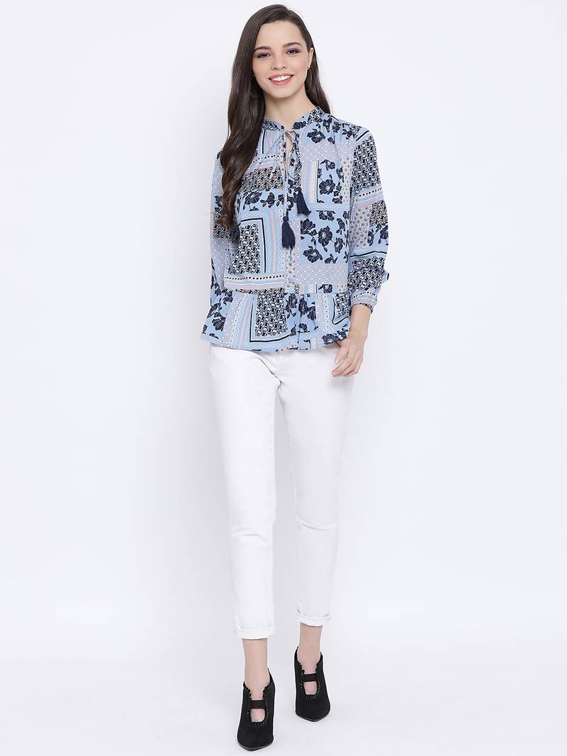 Floral Graphic Aura Women Top