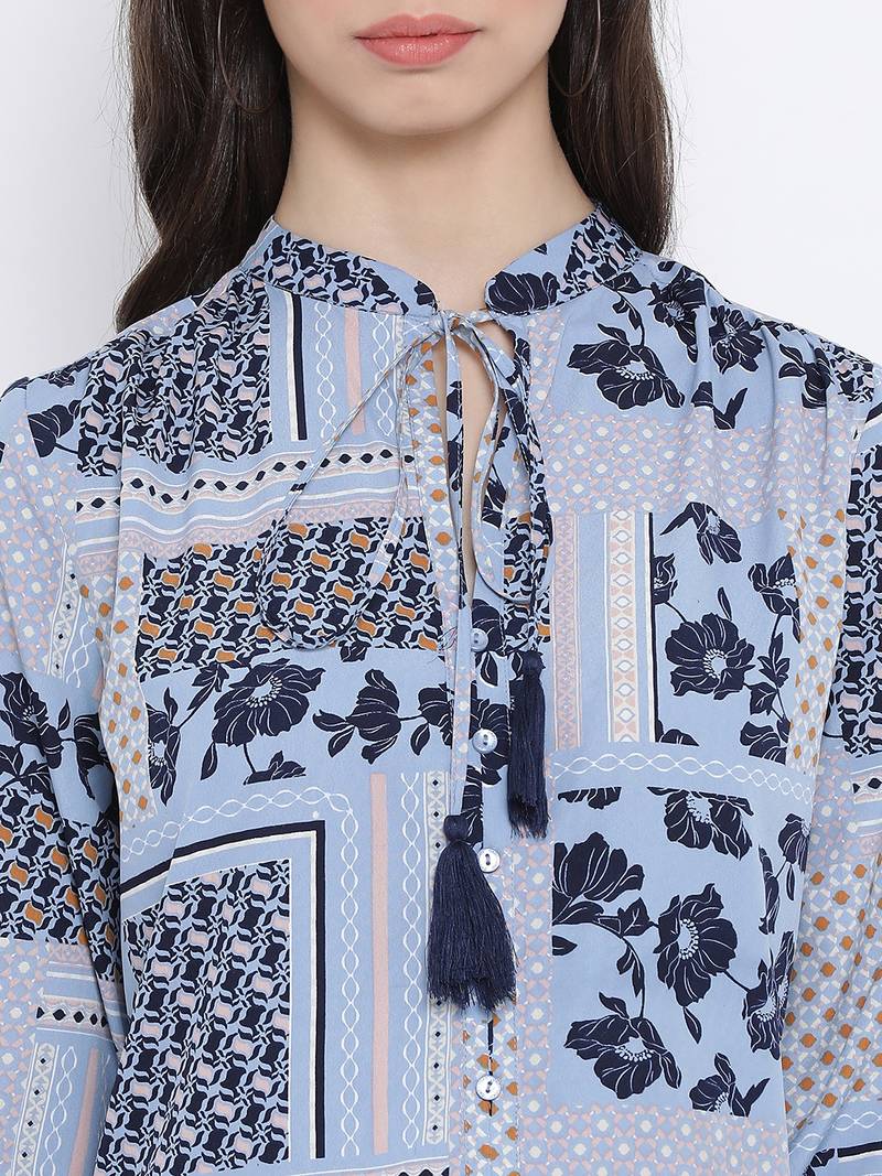 Floral Graphic Aura Women Top