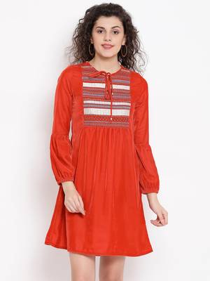 Orange Buttercup Women Velvet Dress 1