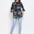 Floral Wave Ruffle Maternity Top
