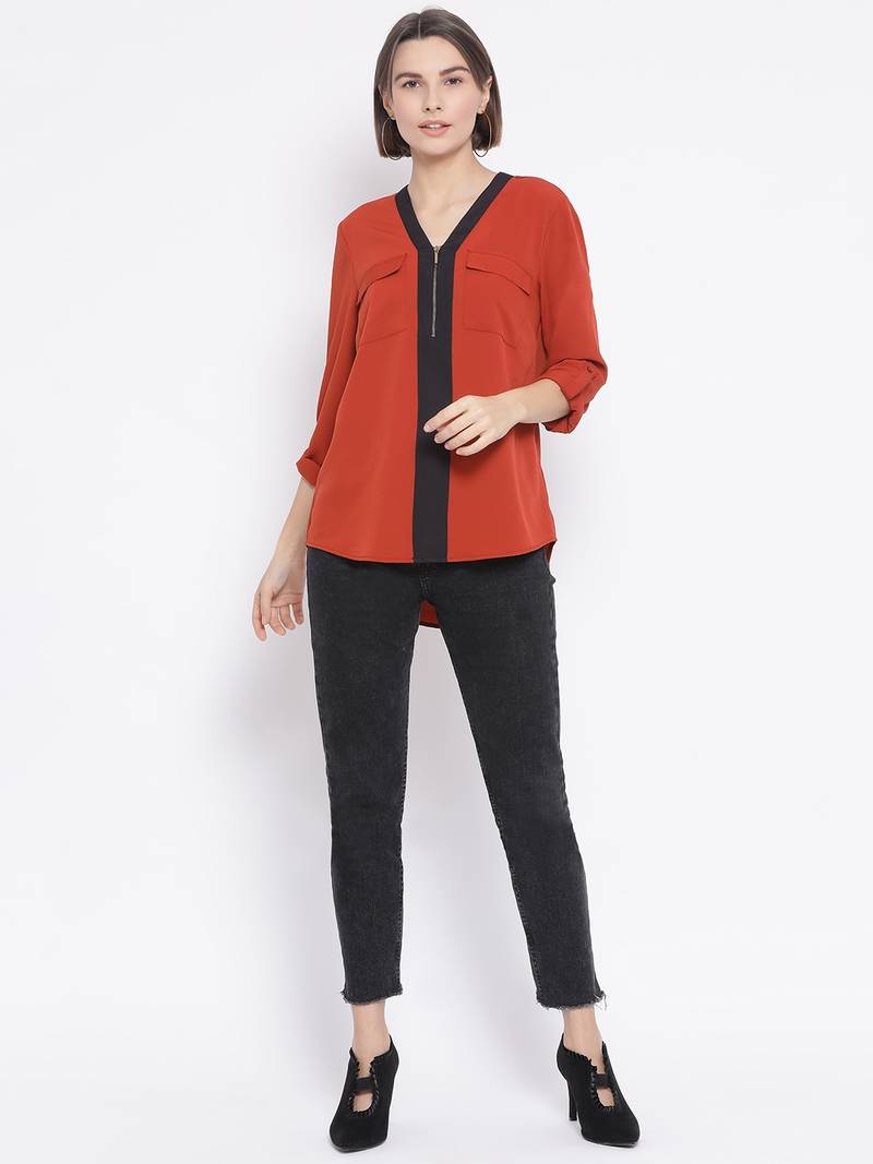Rust Genero Women Top