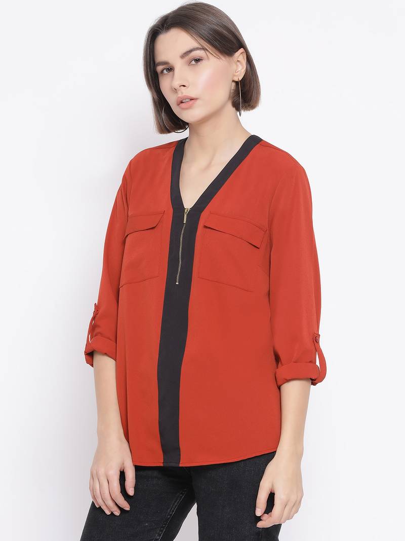 Rust Genero Women Top