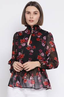 Floral Victorian Chic Women Top