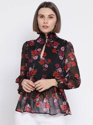 Floral Victorian Chic Women Top 1