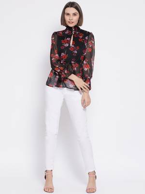 Floral Victorian Chic Women Top 2
