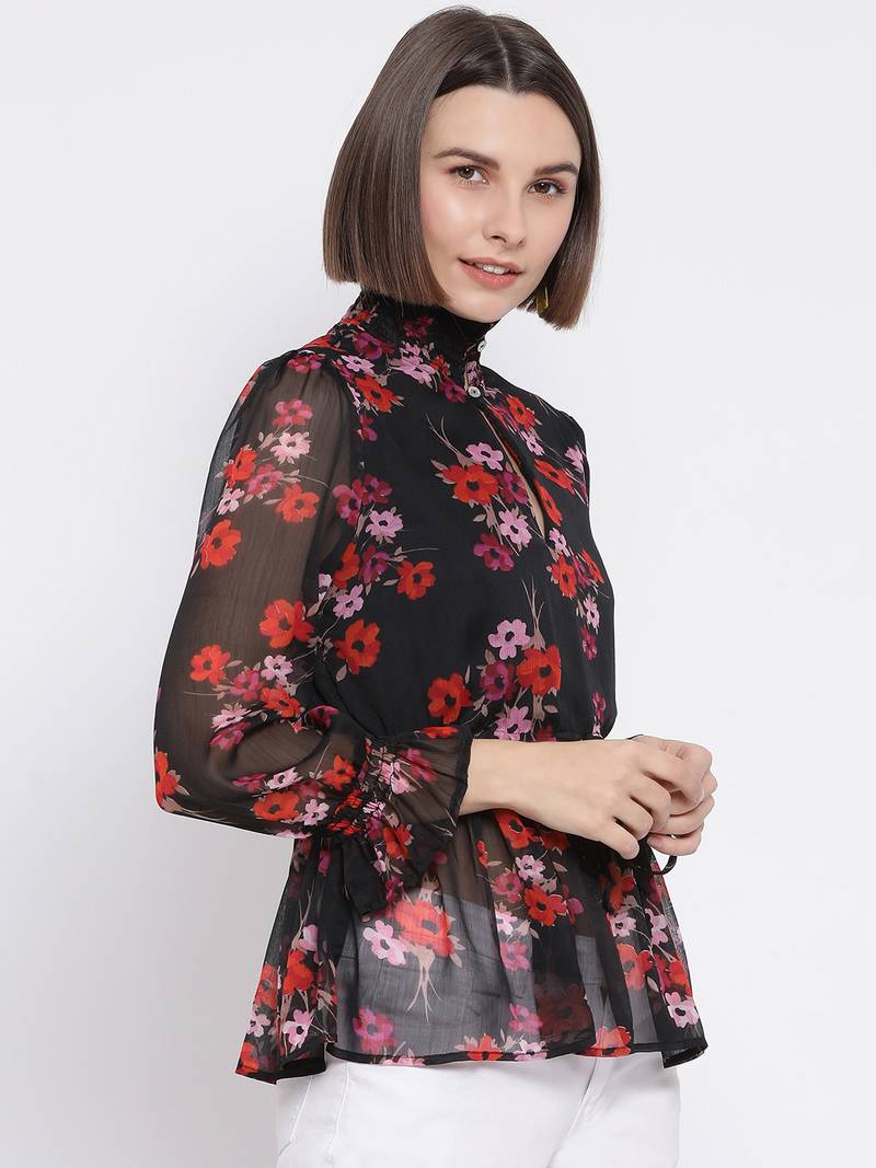 Floral Victorian Chic Women Top