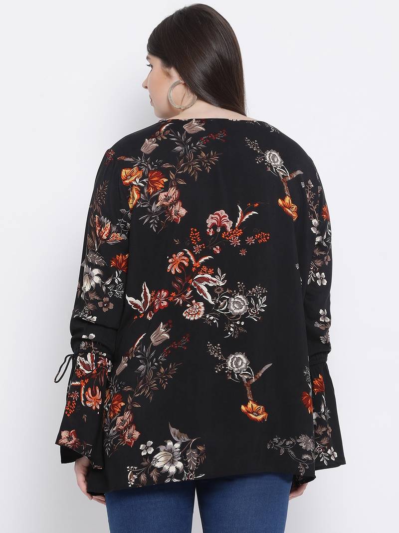 Floral Jewel Quo Plus Size Women Top