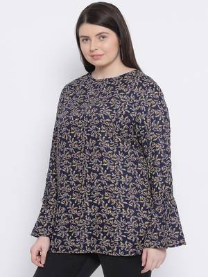 Tropical DauntyPlus Size Women Top 3