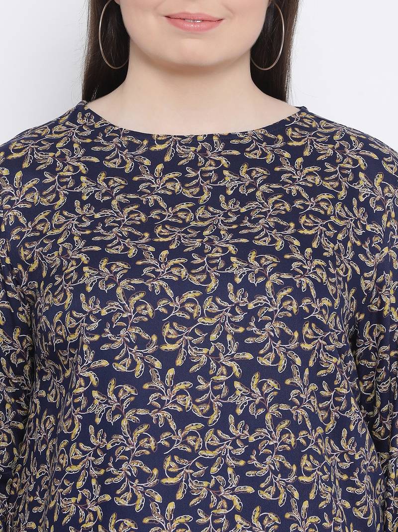 Tropical DauntyPlus Size Women Top