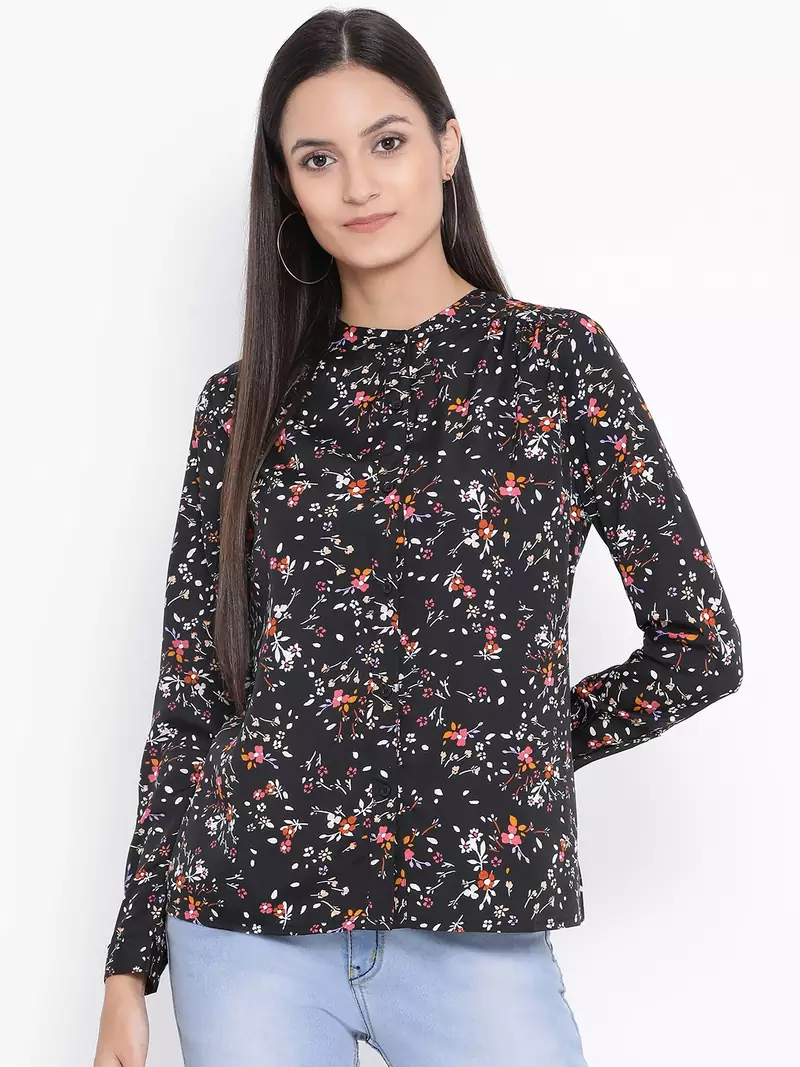 Floral Carl Chic Women Shirt