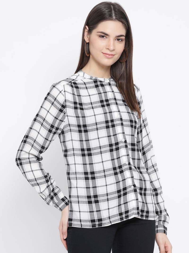 Checked Confetti Chic Women Shirt