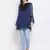 Navy Stereo Stylized Maternity Tunic