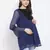 Navy Stereo Stylized Maternity Tunic
