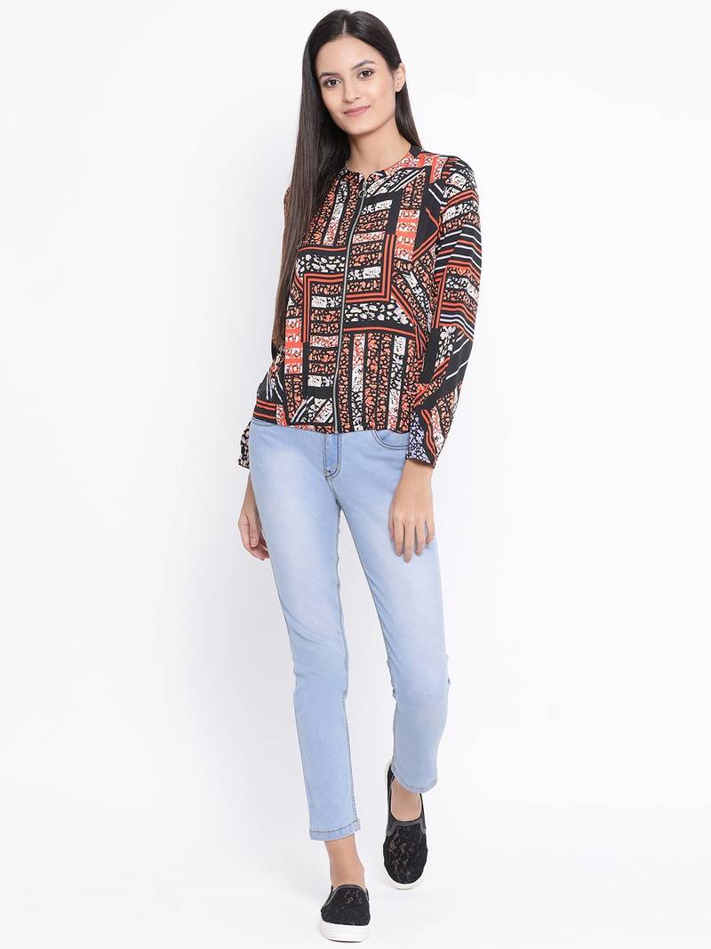 Abstract Passion Women Bomber Jacket