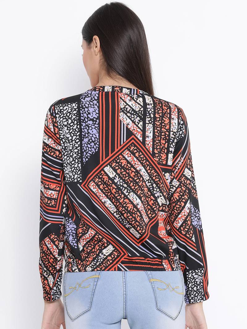 Abstract Passion Women Bomber Jacket