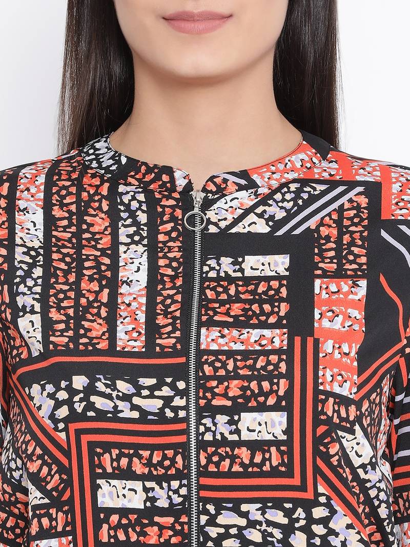 Abstract Passion Women Bomber Jacket