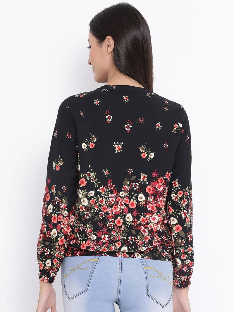 Floral Perfection Women Bomber Jacket