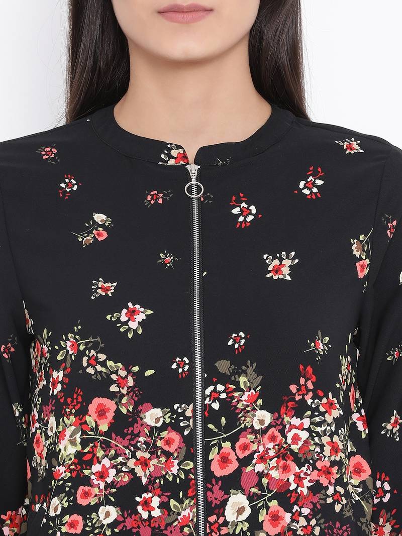 Floral Perfection Women Bomber Jacket
