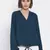 Teal Prento Lee Tie-Knot Women Top