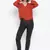 Rust Manic Diva Bloom Tie-Knot Women Top