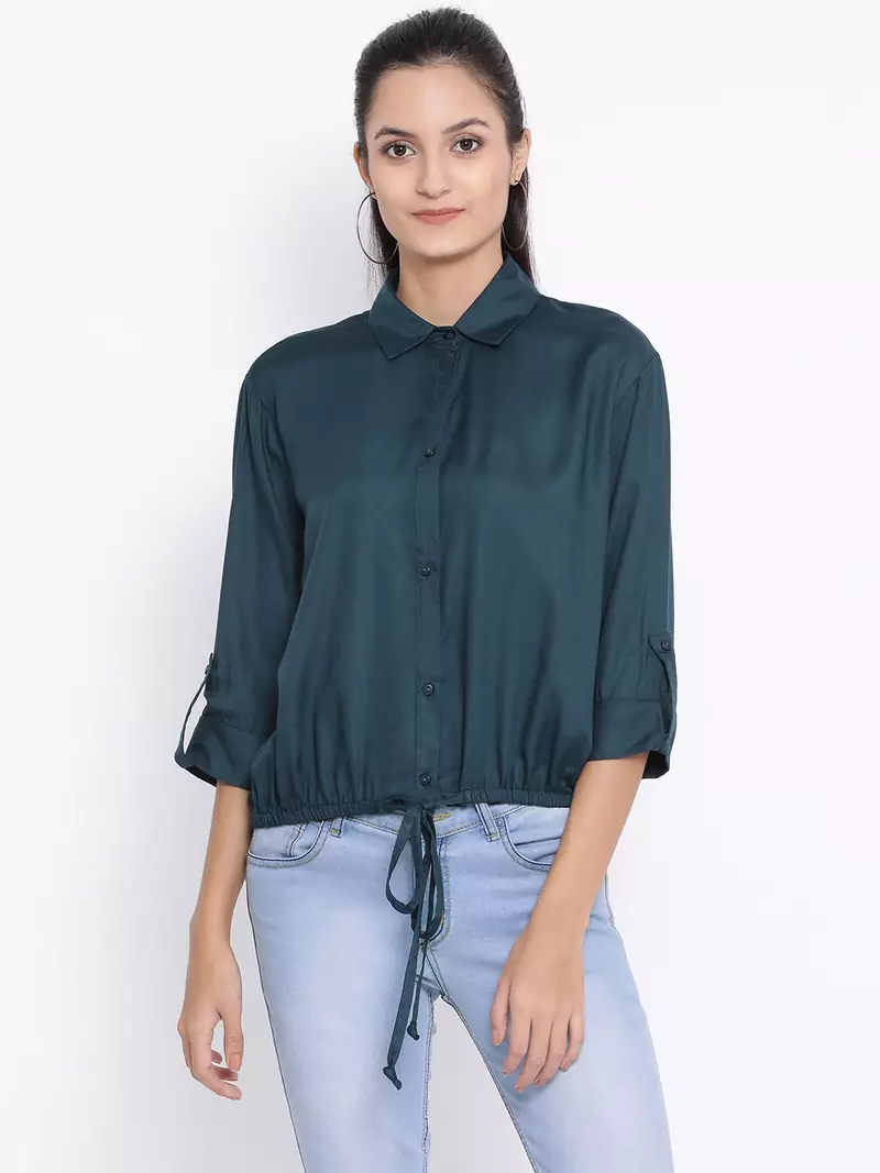 Teal Morocco Fiesta Women Shirt