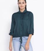 Teal Morocco Fiesta Women Shirt