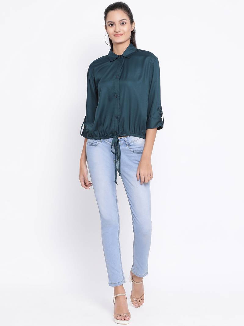 Teal Morocco Fiesta Women Shirt