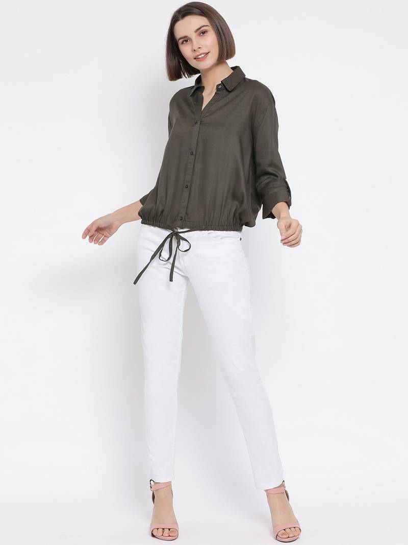 Olive Penchata Lusinka Women Shirt