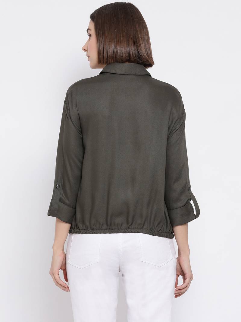 Olive Penchata Lusinka Women Shirt