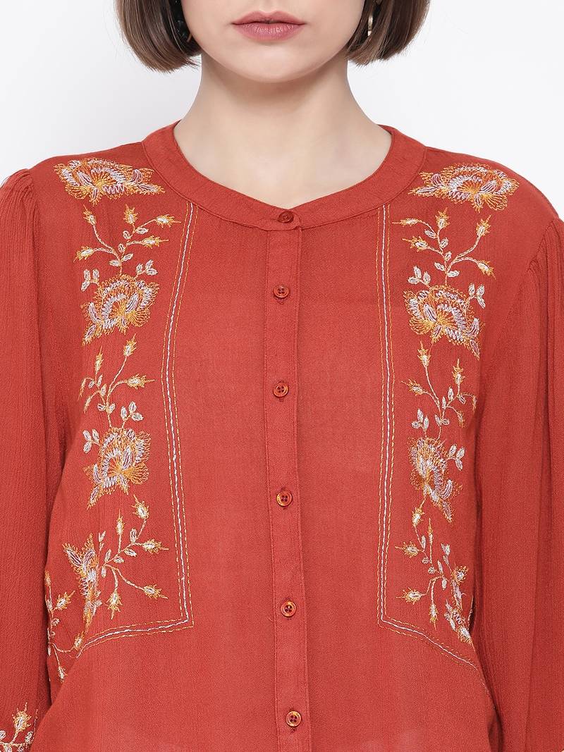 Rust Code Dashan Embro Women Shirt