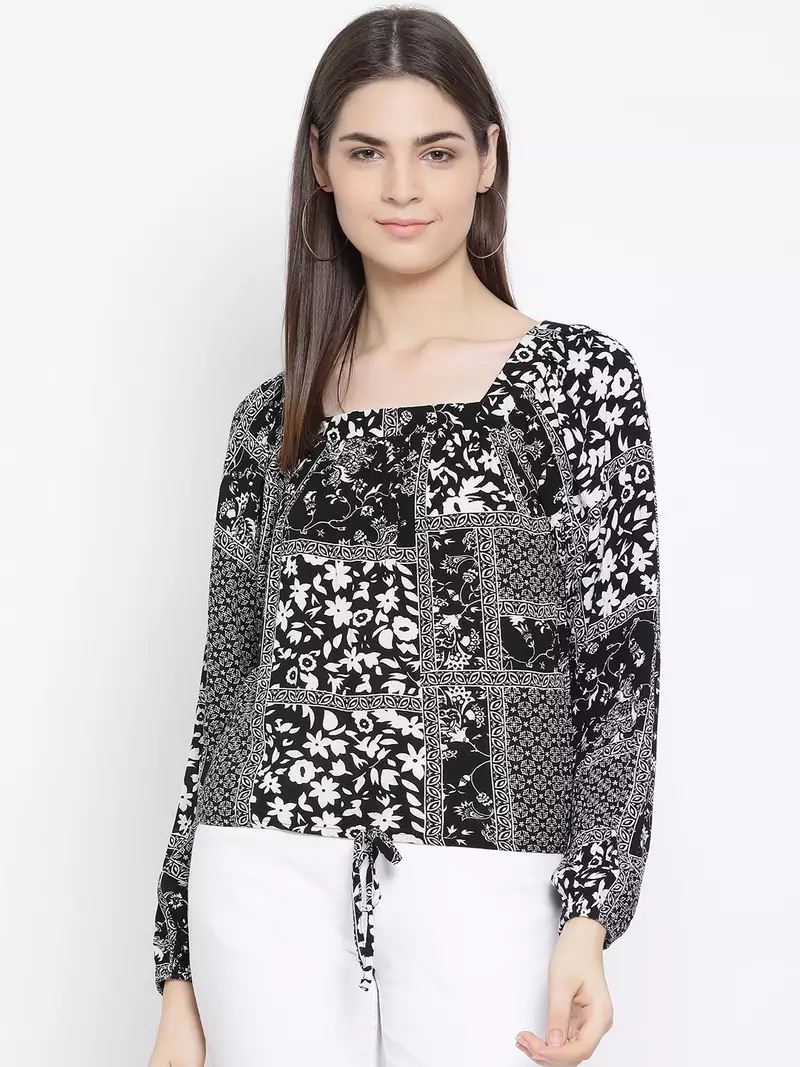 Floral Scarf Print Letty Women Top