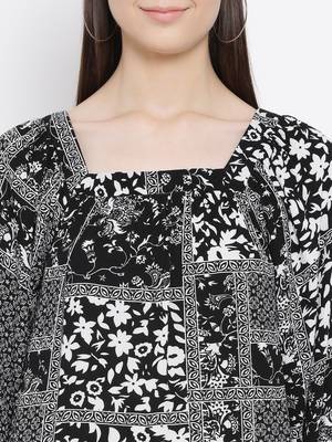 Floral Scarf Print Letty Women Top 5