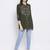 Olive Zone Picasso Embro Women Shirt