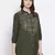 Olive Zone Picasso Embro Women Shirt