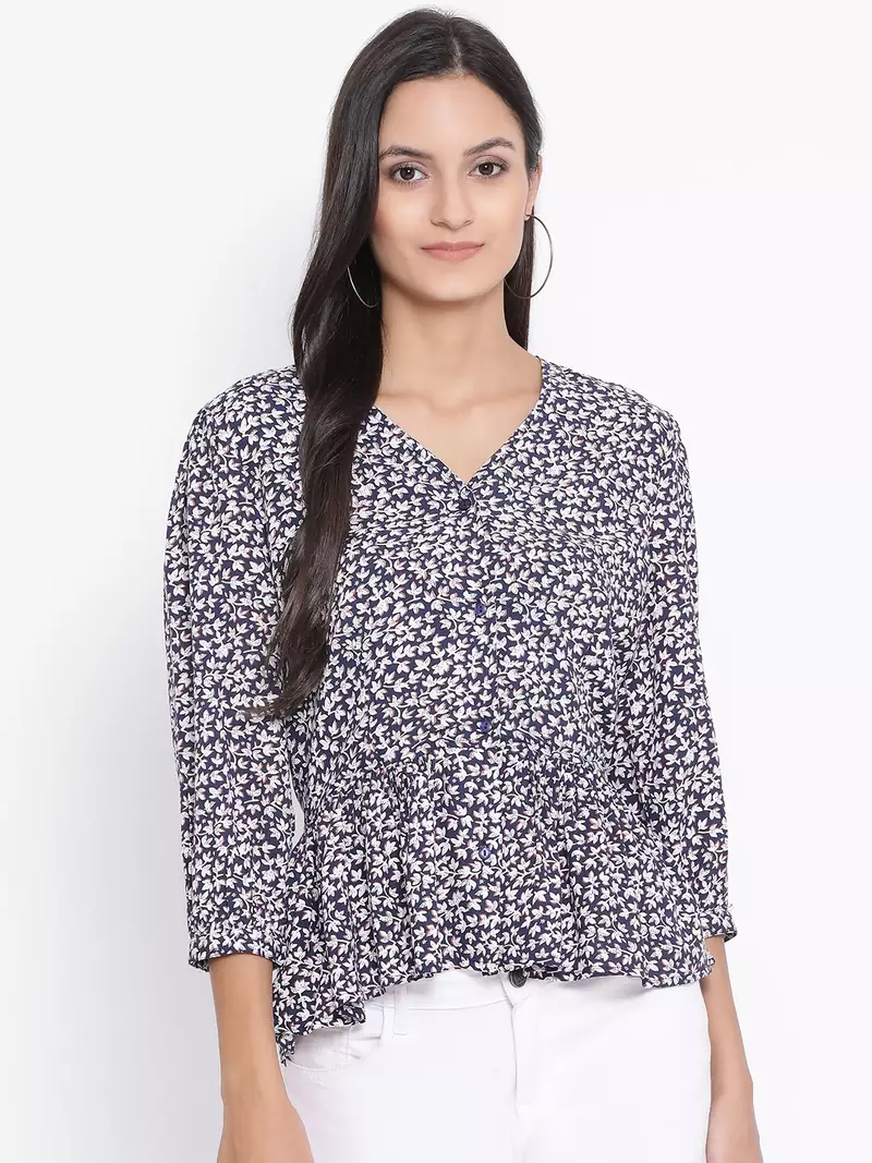 Blossom Manifesto Button Women Top