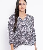 Blossom Manifesto Button Women Top