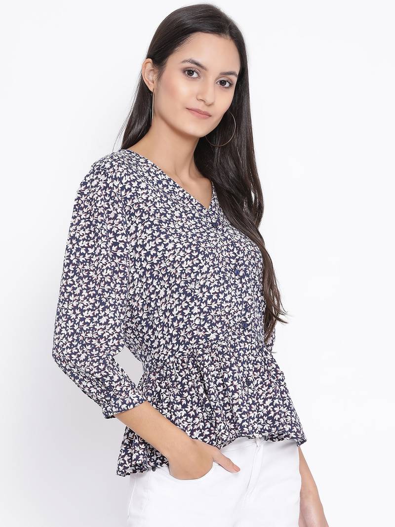 Blossom Manifesto Button Women Top