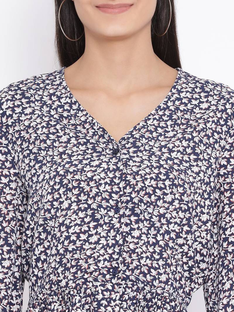 Blossom Manifesto Button Women Top