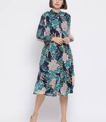 Petal Submerge Fashion Midi Women Dress
