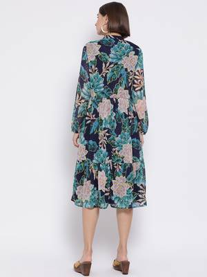 Petal Submerge Fashion Midi Women Dress 4