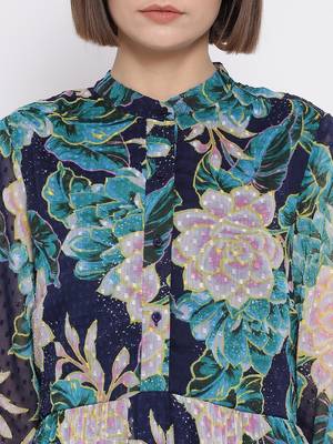 Petal Submerge Fashion Midi Women Dress 5