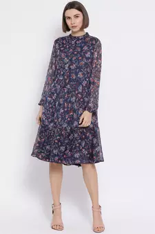 Graphic Senorita Chic Midi Women Dress