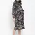 Floral Dectorial Caution Midi Maternity Dress