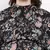 Floral Dectorial Caution Midi Maternity Dress