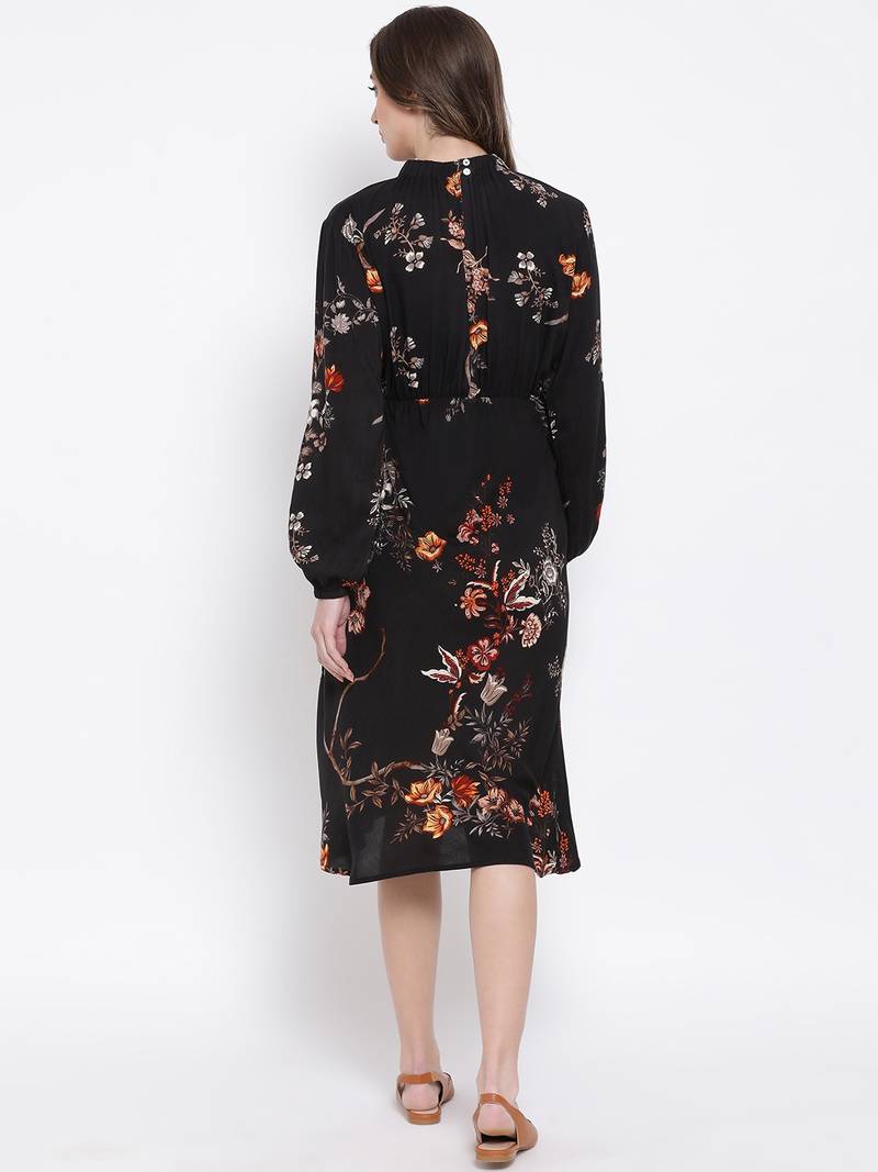 Floral Enigma Docile Maternity Women Dress